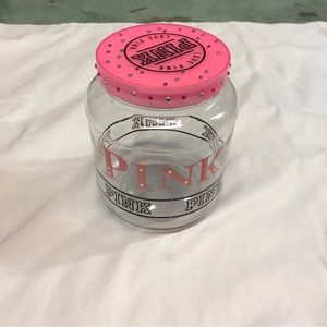 VS PINK Collection Jar Large Size Pink & Black